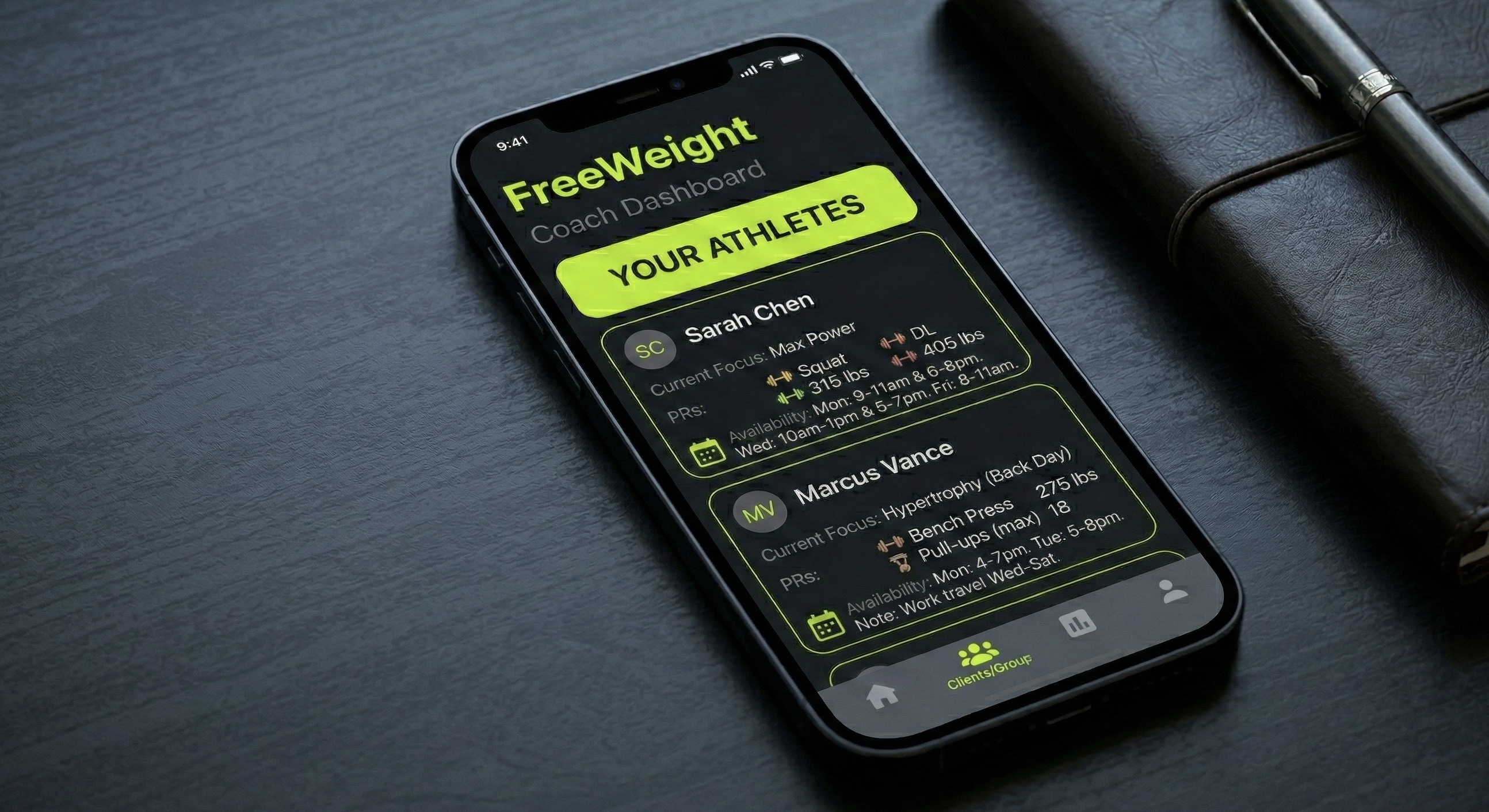 Coach View of FreeWeight